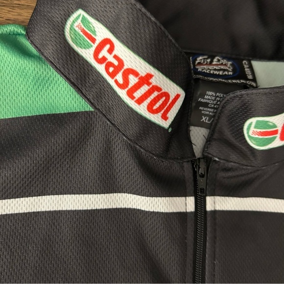 ❤️ Castrol GTX Cyclist Mens top XL - Picture 6 of 9